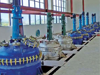 反應(yīng)釜安裝現(xiàn)場(chǎng)